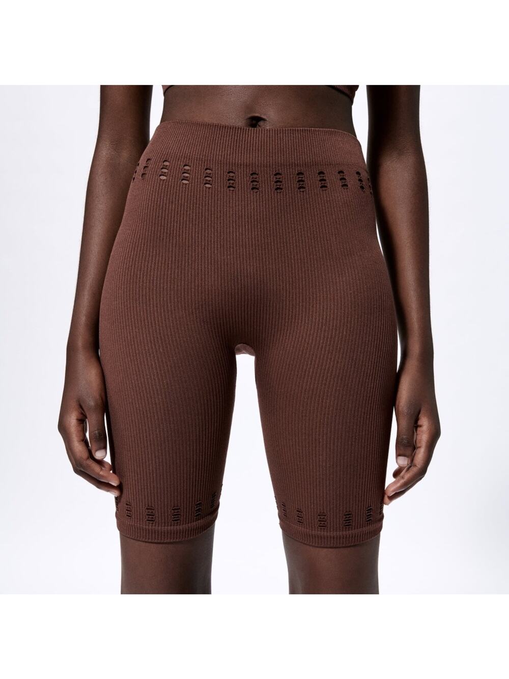 Zara Women's Perforated Seamless Short Leggings Size XS/S‎